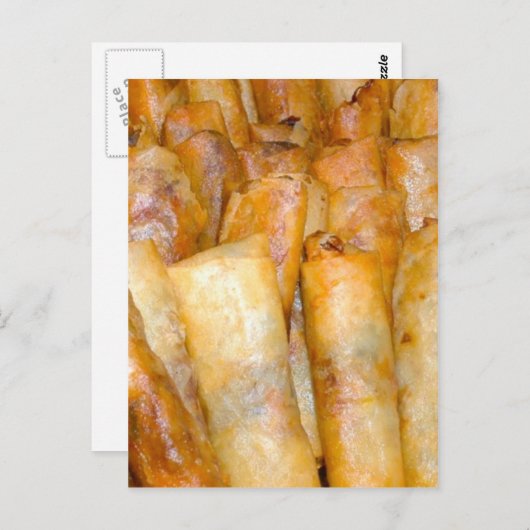 Carte Postale frite Lumpia (Devant / Derrière)