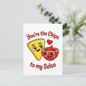 Carte Postale Frites et Salsa (Debout devant)