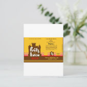 CARTE POSTALE FRITZ BREW CONE TOP BIÈRE PEUT CONCEVOIR FREEPORT  (Debout devant)