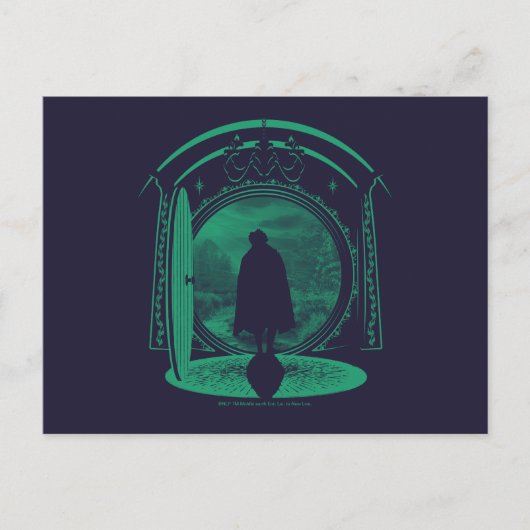 Carte Postale FRODO™ quittant la silhouette de LA COMTÉ™ (Devant)