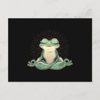 Carte Postale Frog Animal Doing Yoga