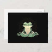 Carte Postale Frog Animal Doing Yoga (Devant / Derrière)
