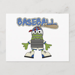 Carte Postale Frog Baseball - Tshirts et Cadeaux de receveur