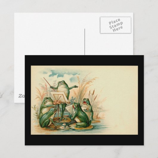 Carte postale "Frog Chorus" (Devant / Derrière)