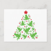 Carte Postale Frog Christmas Tree Père Noël Frog Funny Christmas (Devant)