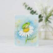 Carte postale Frog Daisy Daydream pour Postcrossin (Debout devant)