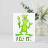Carte Postale Frog Prince m'embrasse (Debout devant)