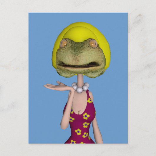 Carte Postale frogface blonde fille (Devant)