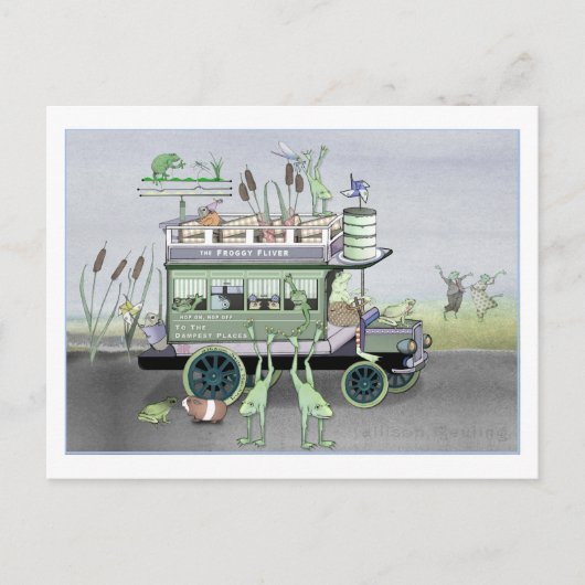 Carte postale Froggy Fliver Omnibus (Devant)
