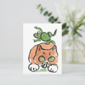 Carte Postale Froggy is Leaping Over the Kitten (Debout devant)