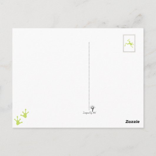 Carte Postale Frogs Ribbition Personnalité (Dos)