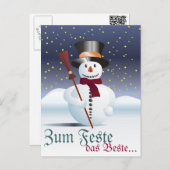 Carte Postale Frohe Weihnacht (Devant / Derrière)