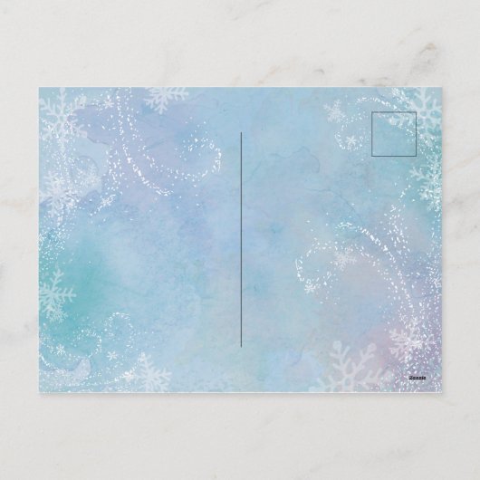 Carte postale Froid Flurry Holiday (Dos)