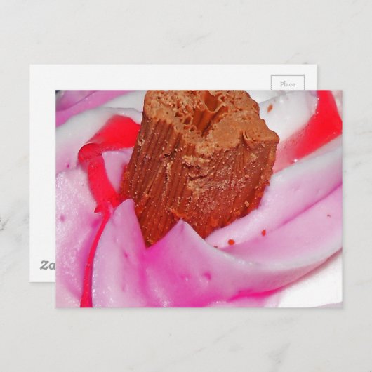 Carte Postale Froid rose et Flake (Devant / Derrière)