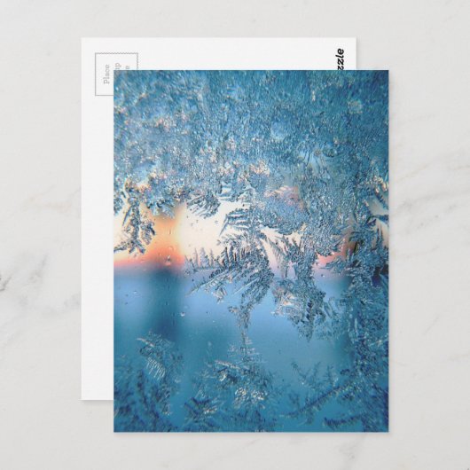 Carte Postale Froid sur verre (Devant / Derrière)