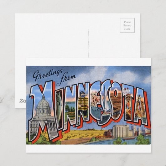 Carte Postale From Minnesota (Devant / Derrière)