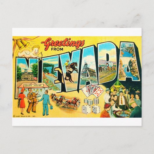 Carte Postale From Nevada (Devant)