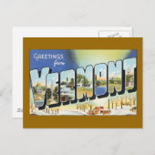 Carte Postale From Vermont (Devant / Derrière)