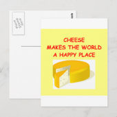 Carte Postale fromage (Devant / Derrière)