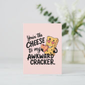 Carte Postale Fromage à Mon Awkward | Drôle et mignonne Valentin (Debout devant)