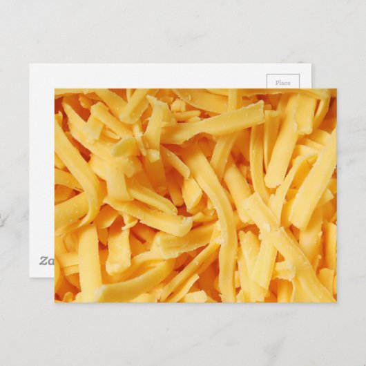 Carte Postale Fromage au cheddar râpé (Devant / Derrière)
