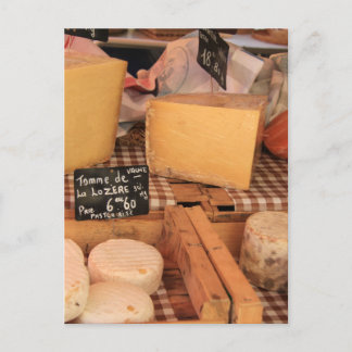 Carte Postale Fromage au marché