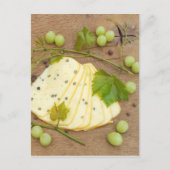 Carte Postale fromage avec raisins (Devant)