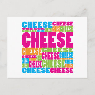 Carte Postale Fromage coloré