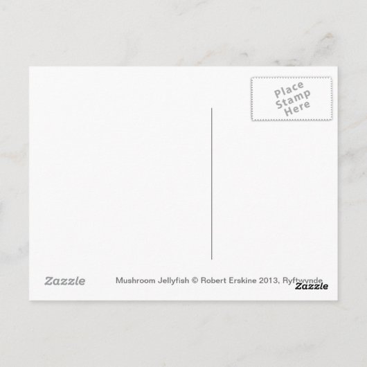 Carte Postale Fromage de champignons (Dos)