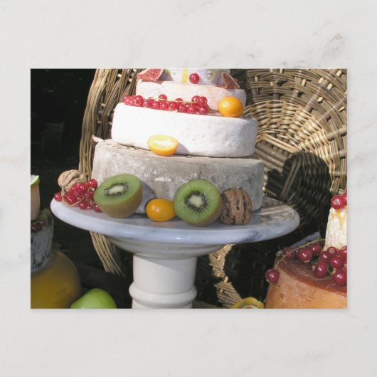 Carte Postale Fromage et fruits (Devant)