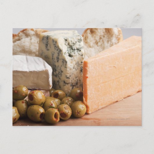 Carte Postale fromage et olives (Devant)