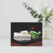 Carte Postale Fromage grec Feta (Debout devant)