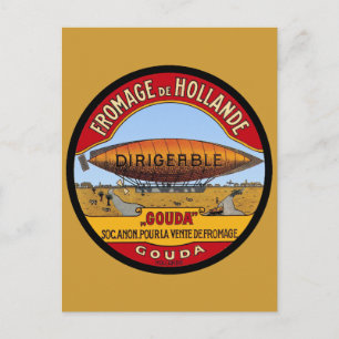 Carte Postale Fromage Holland Dirigeable