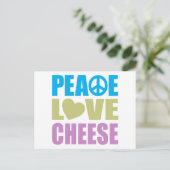 Carte Postale fromage Peace Love (Debout devant)