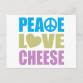 Carte Postale fromage Peace Love (Devant)