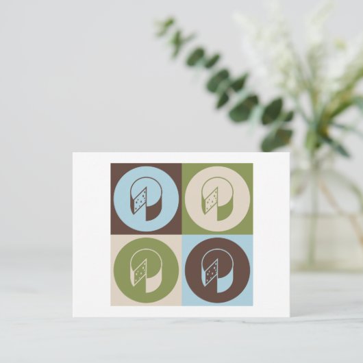 Carte Postale Fromage Pop Art (Debout devant)