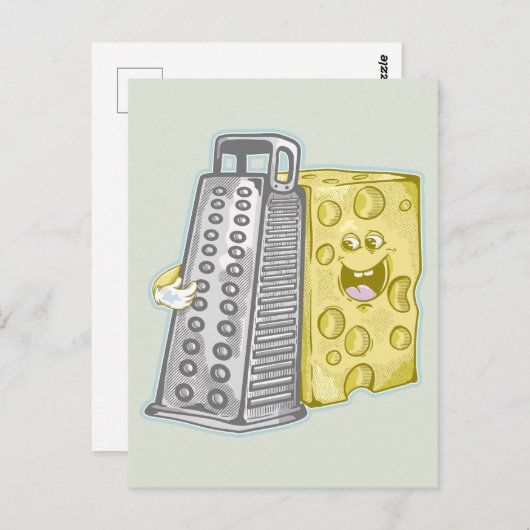 Carte Postale Fromage râpé avec raidiste (Devant / Derrière)