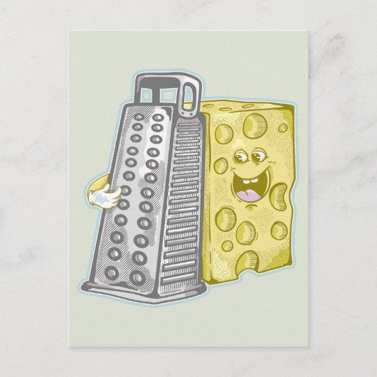 Carte Postale Fromage râpé avec raidiste (Devant)