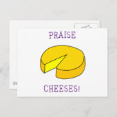 Carte Postale Fromages loués (Devant / Derrière)