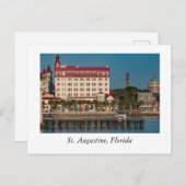 Carte Postale Front de la rivière à St Augustine en Floride (Devant / Derrière)