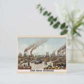 Carte Postale Front de la rivière Old Time de la Nouvelle-Orléan (Debout devant)