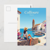 Carte Postale Front de mer de Collioure France (Devant / Derrière)