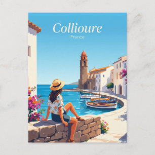 Carte Postale Front de mer de Collioure France