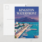 Carte Postale Front de mer de Kingston Jamaïque (Devant / Derrière)