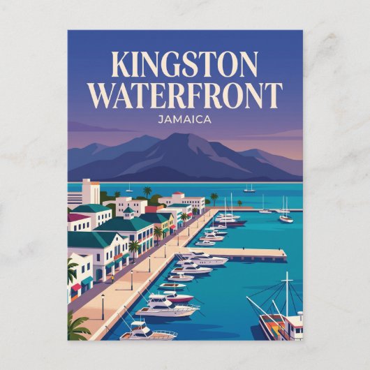 Carte Postale Front de mer de Kingston Jamaïque (Devant)