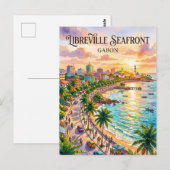 Carte Postale Front de mer de Libreville Gabon (Devant / Derrière)