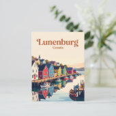 Carte Postale Front de mer de Lunenburg Canada (Debout devant)