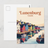 Carte Postale Front de mer de Lunenburg Canada (Devant / Derrière)