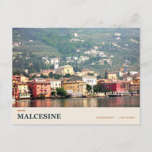 Carte Postale Front de mer de Malcesine sur le lac de Garde