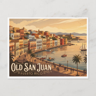 Carte Postale Front de mer de Old San Juan Porto Rico